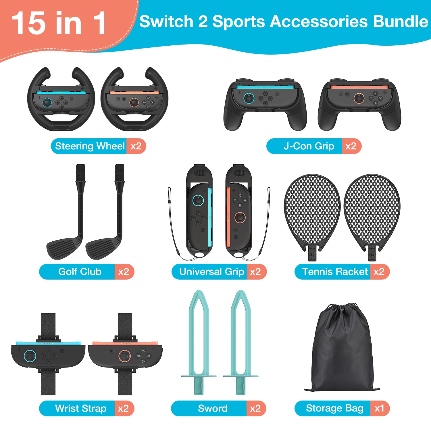 Switch 2 Sports Accessories Bundle