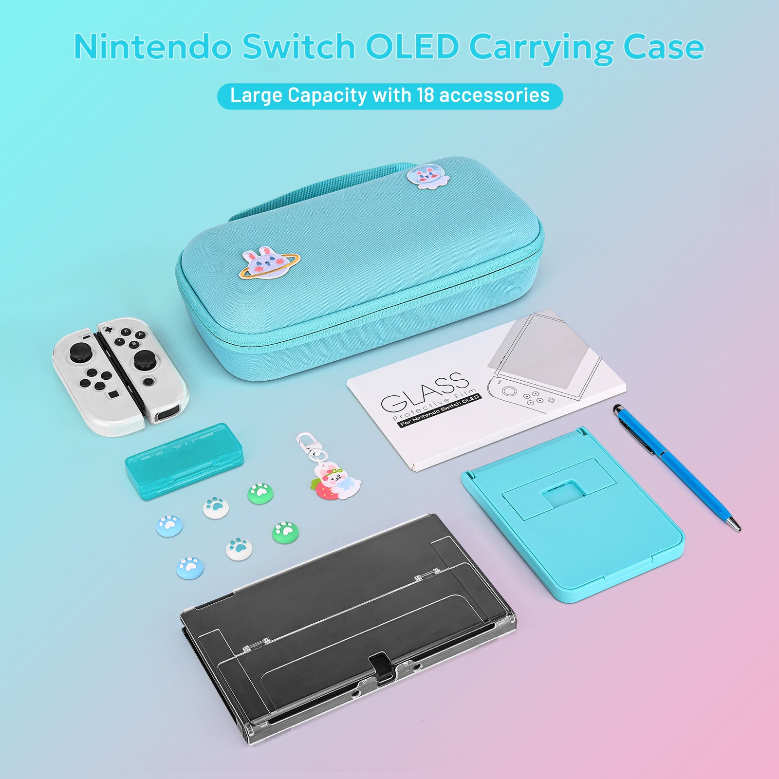 innoAura OLED Carrying Case, Nintendo Switch OLED Travel Case