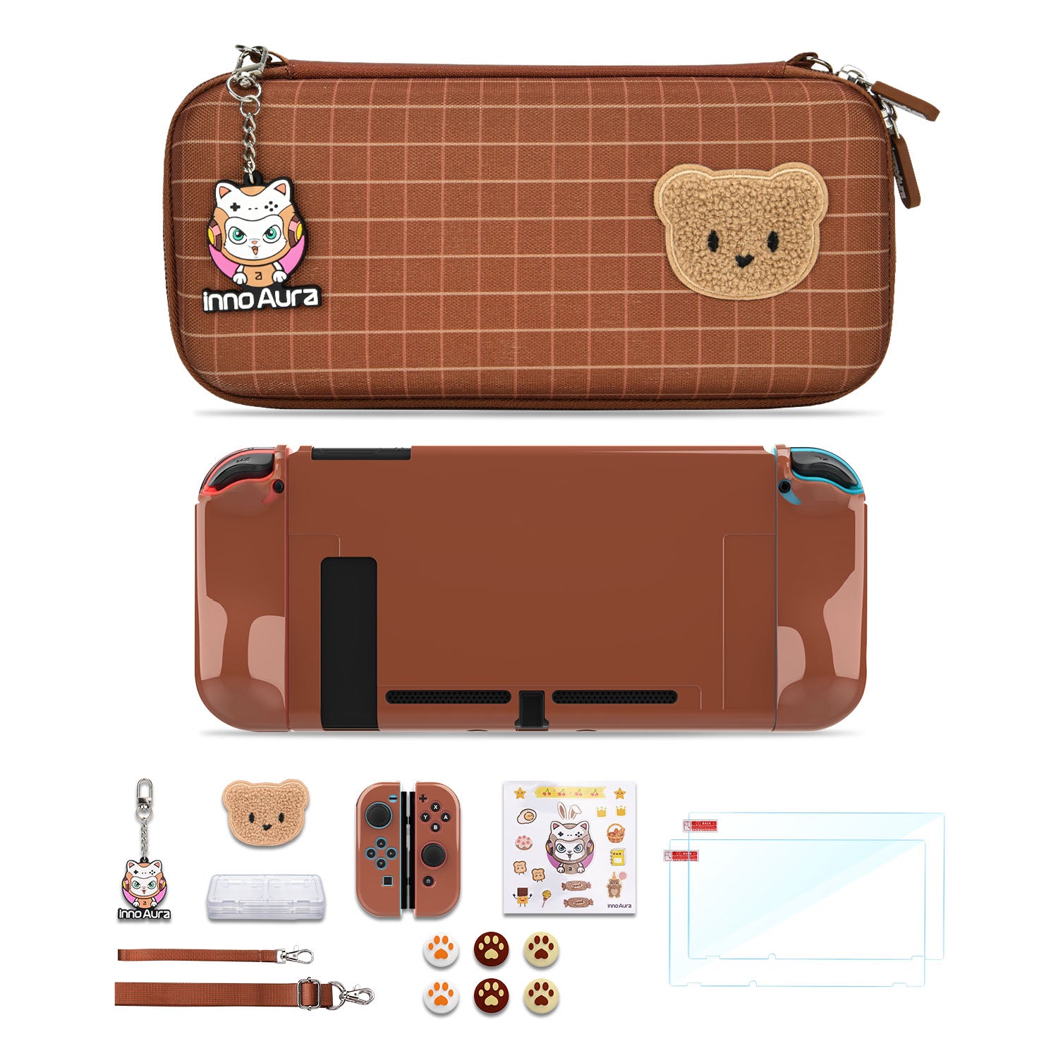 Funda De Transporte Para Switch 2 Modelo 2025 – Con Correa De Hombro, Calcomanías, Colgante Y 9 Ranuras Para Juegos