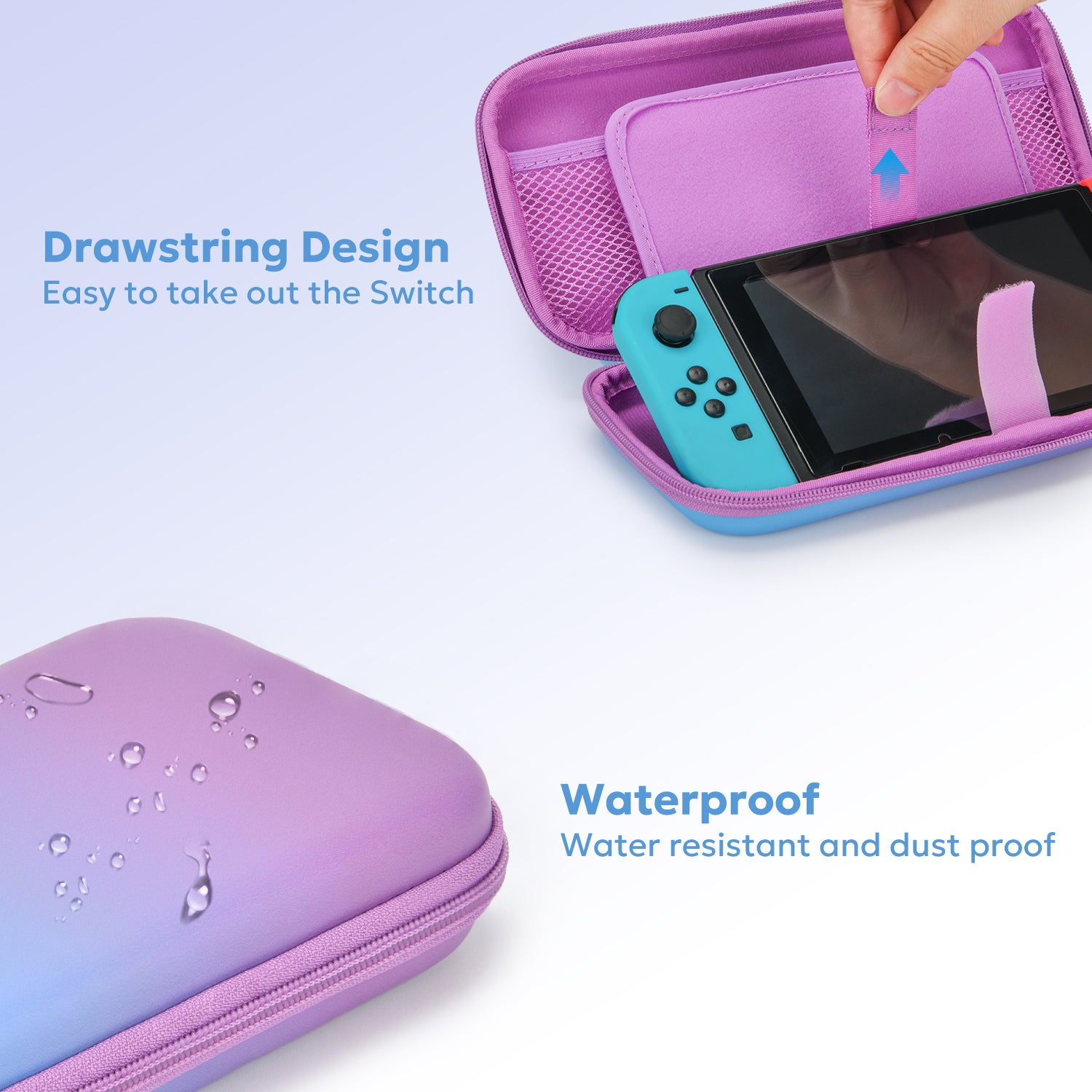 innoAura Nintendo Switch Carrying Case, Gradient Hot Protective Case