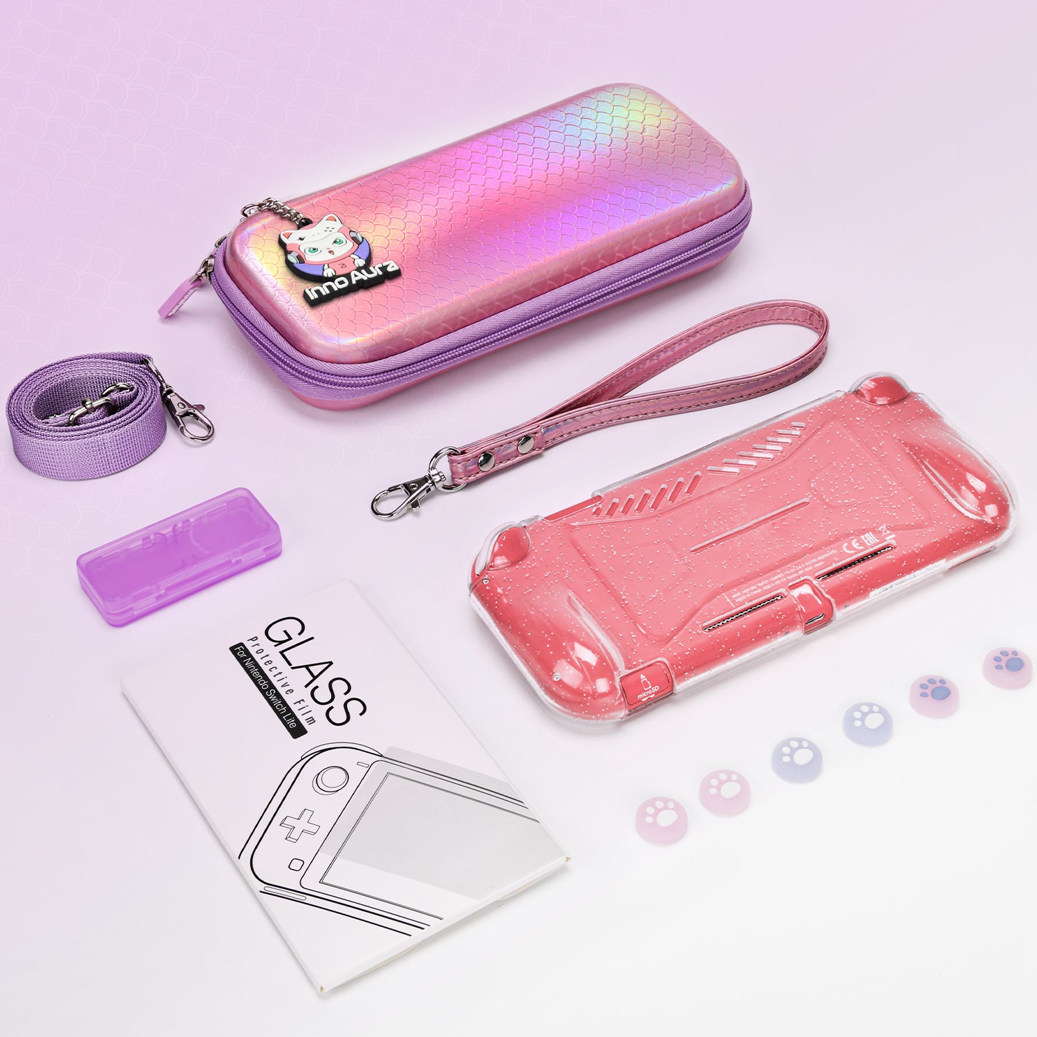 innoAura Nintendo Switch Lite Case, Mermaid Case for NS Switch