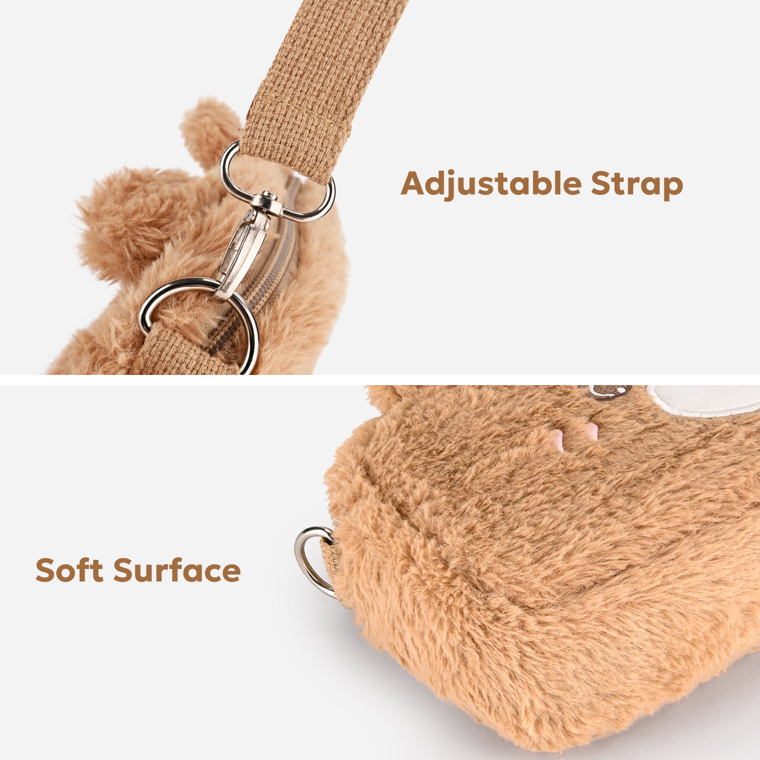 innoAura Nintendo Switch Lite Case, Plush Fluffy Bear Cute Case Cover for Switch