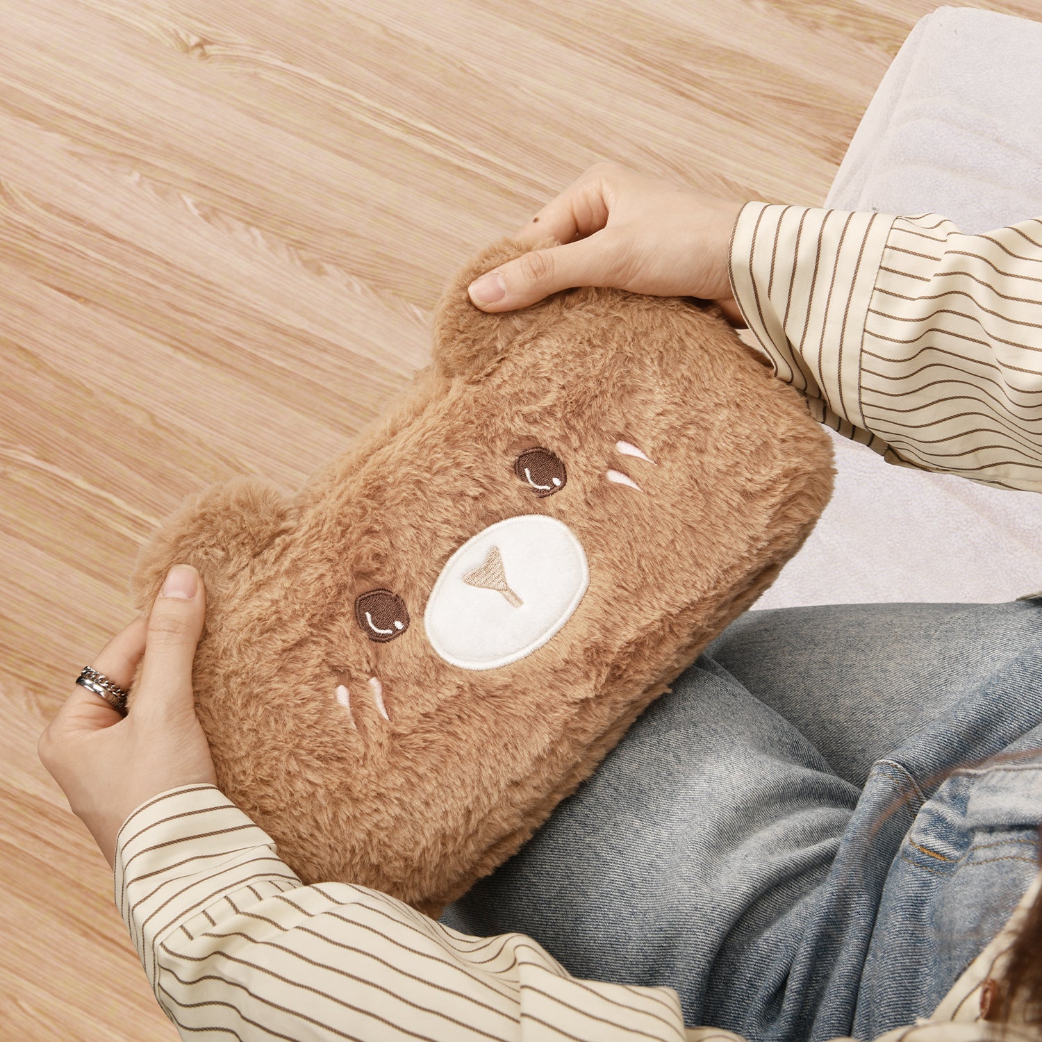 innoAura Cute Plush Bear Nintendo Switch Case, Case Cover for Switch