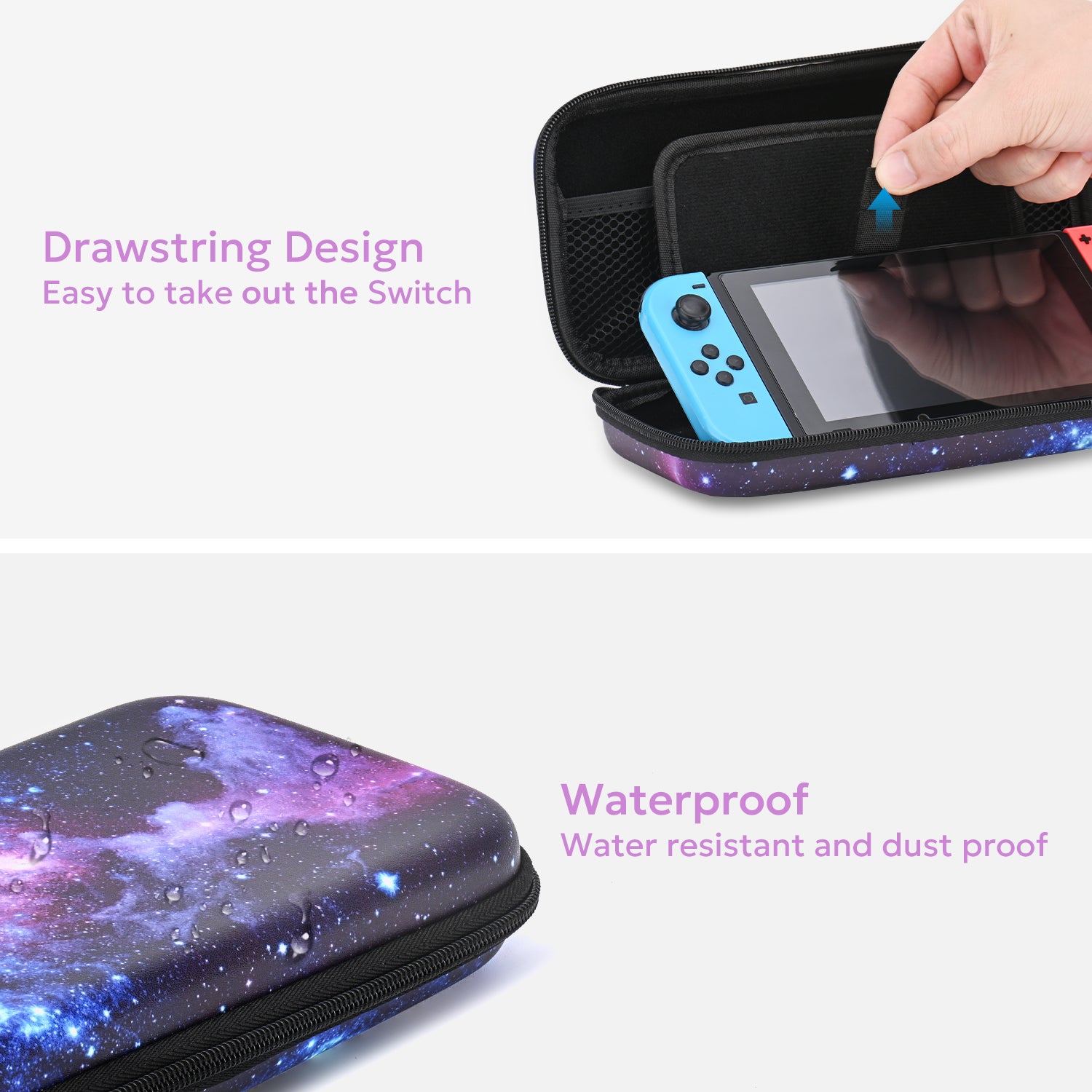 innoAura Switch Case for NS Switch, Switch Carrying Case