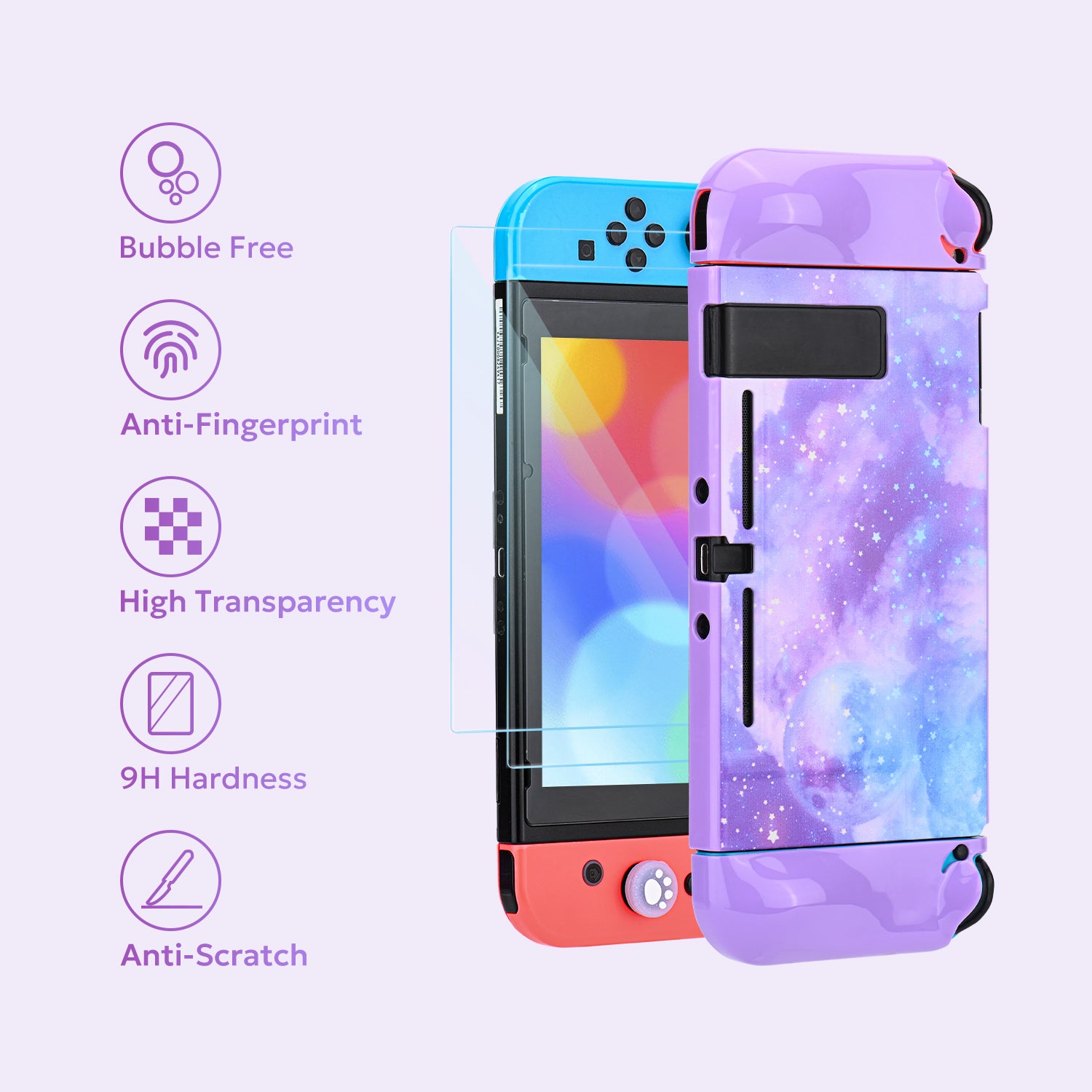 innoAura Galaxy Switch Carrying Case, Switch Case for NS Switch
