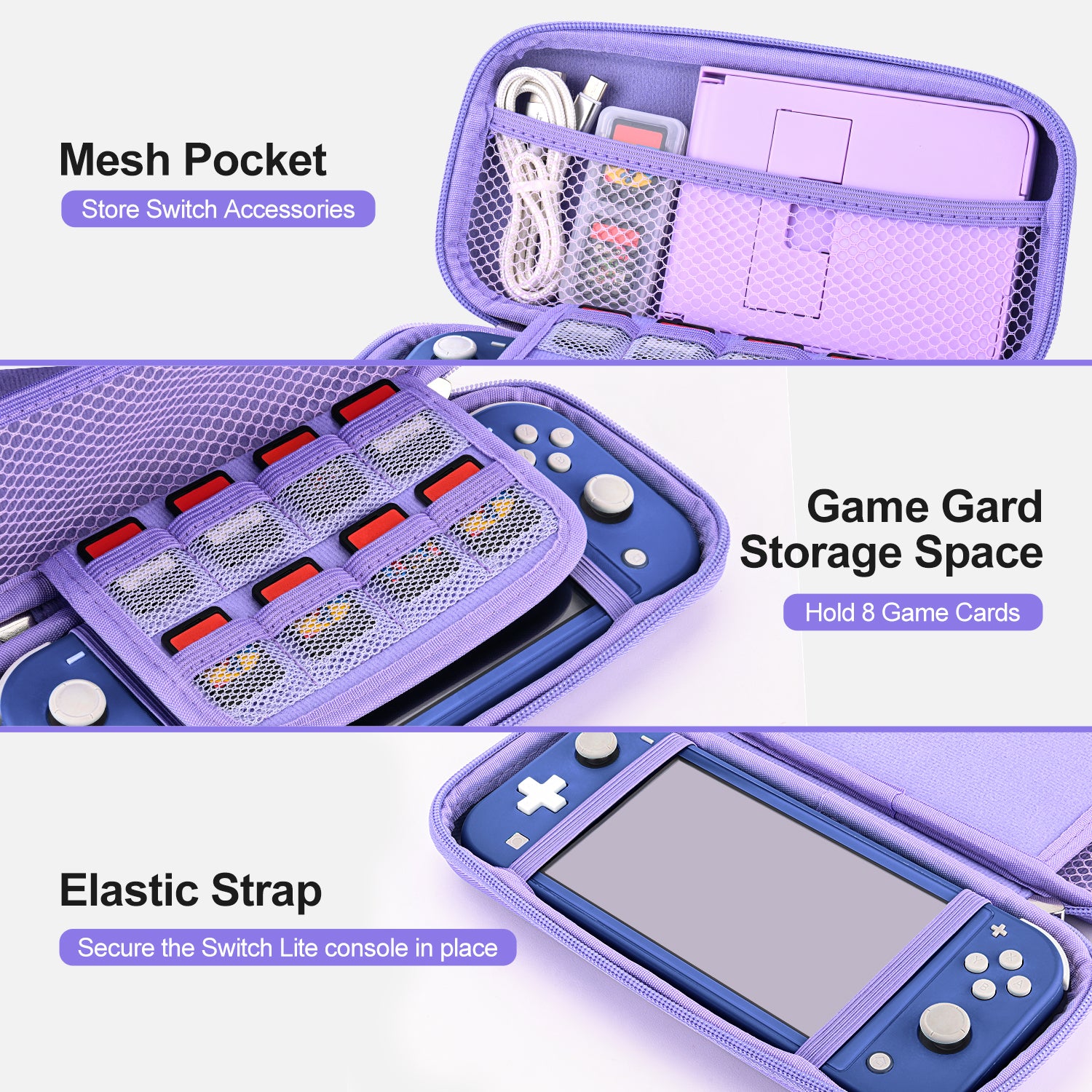 innoAura Nintendo Switch Lite Case, Carrying Case for Switchlite