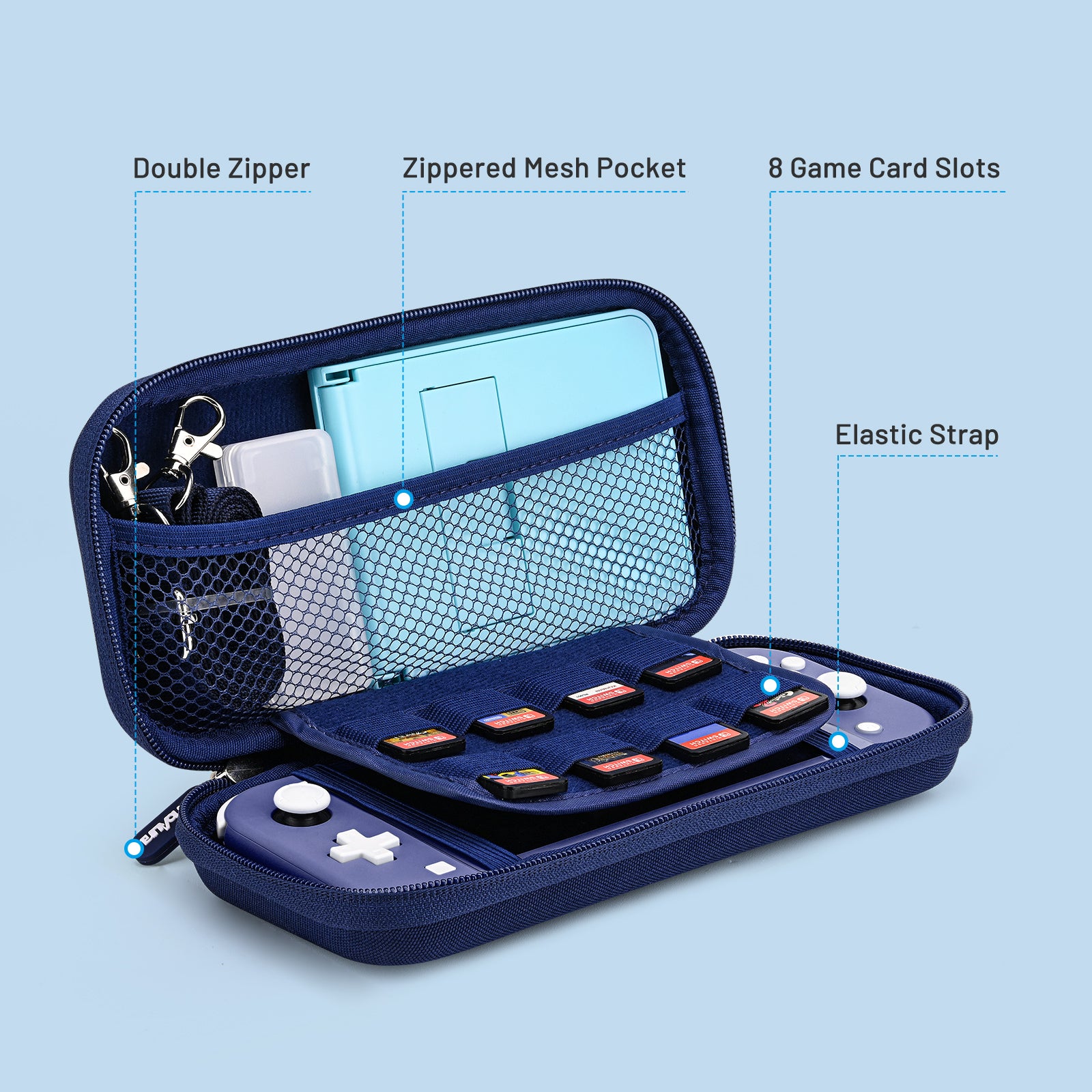 innoAura Nintendo Switch Lite Carrying Case, Switch Lite Cover