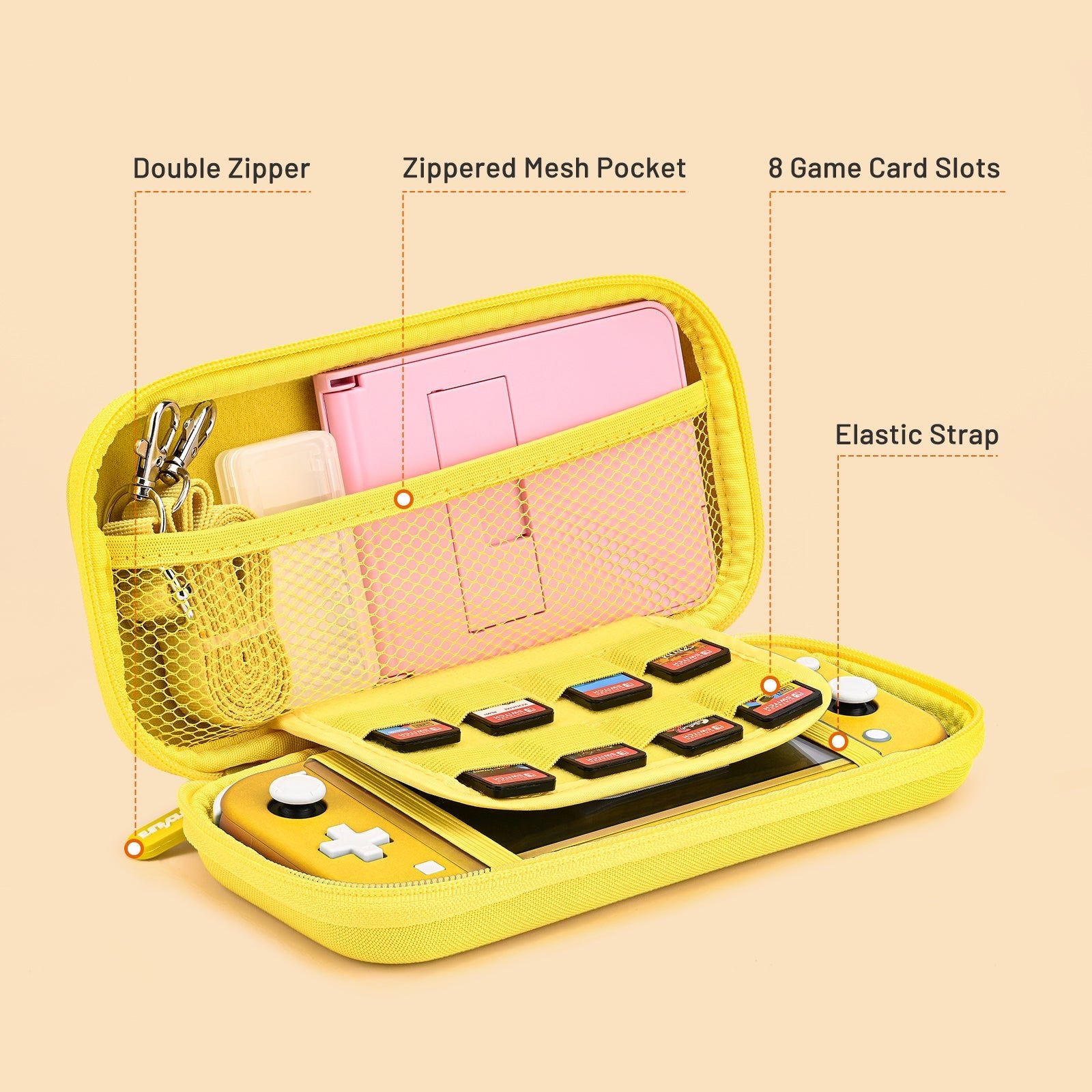 innoAura Nintendo Switch Lite Carrying Case, Travel Lite Case