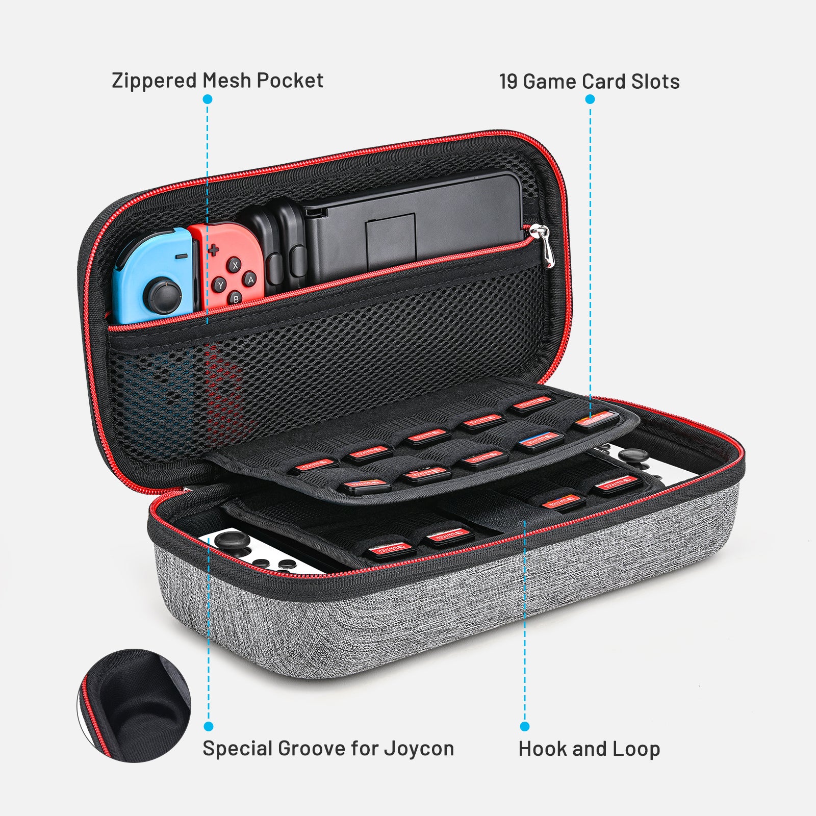innoAura OLED Hard Case Carrying Case for Nintendo Switch OLED