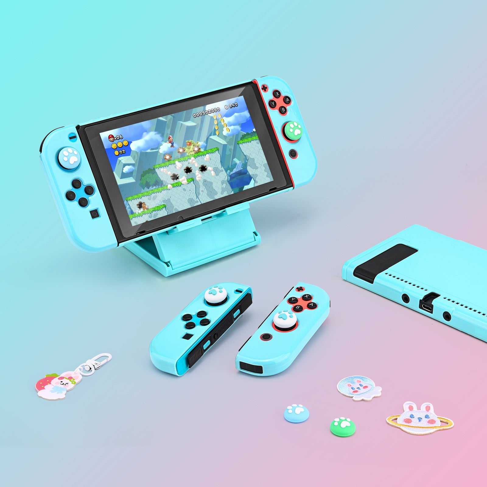 innoAura Switch Case Hard Carrying Case, for Nintendo Switch with 18 Accessories