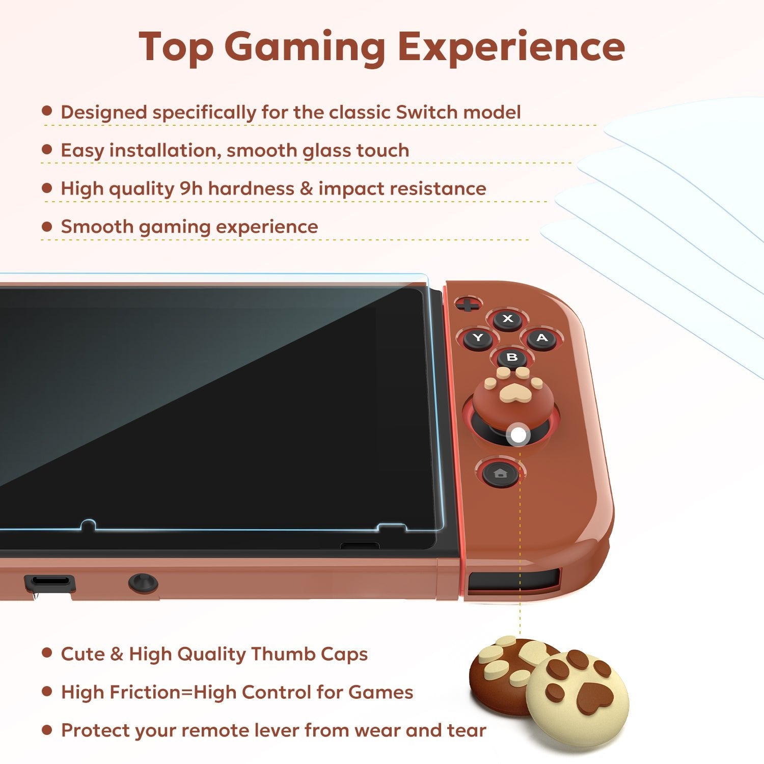 innoAura Nintendo Switch Carrying Case, Grid Protective Case for Switch