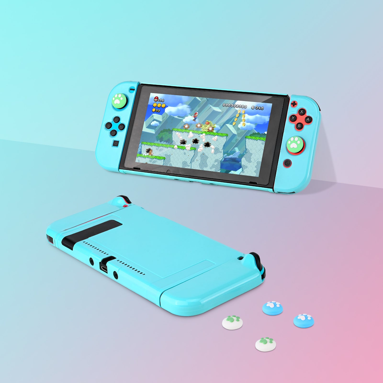 innoAura Switch Case Hard Carrying Case, for Nintendo Switch with 18 Accessories