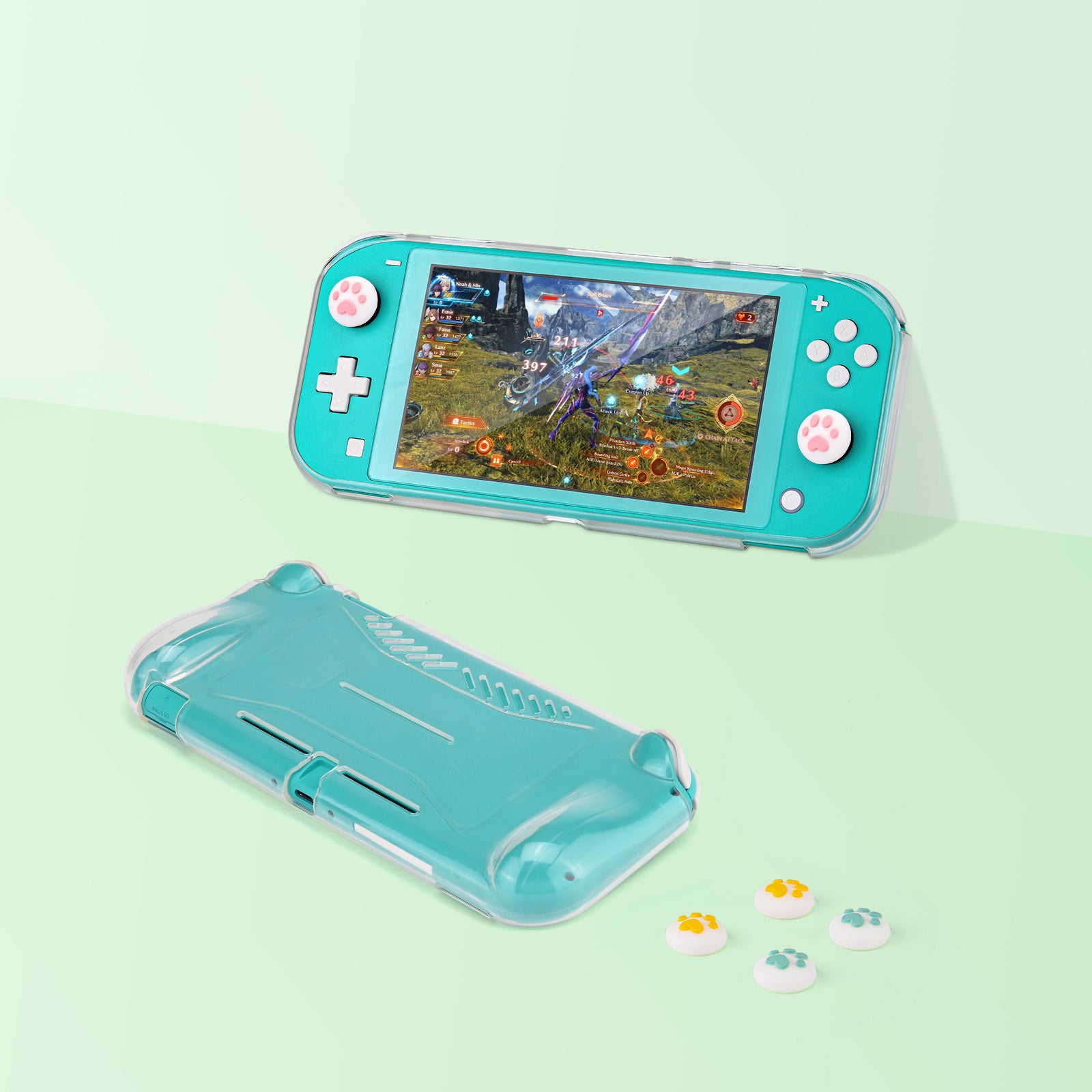 innoAura Nintendo Switch Lite Carrying Case, Lite Thumb Grips
