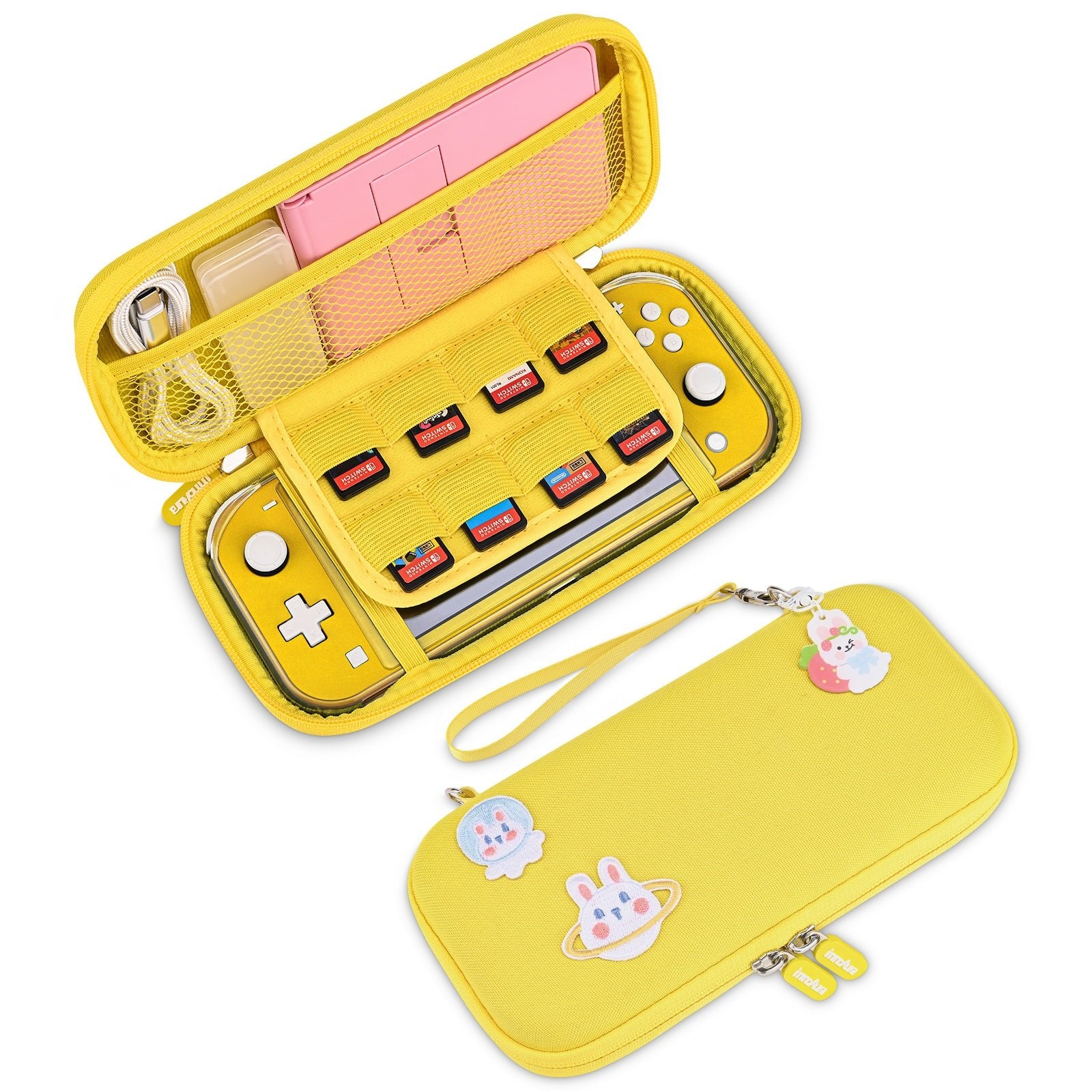 innoAura Nintendo Switch Lite Carrying Case, Lite Thumb Grips