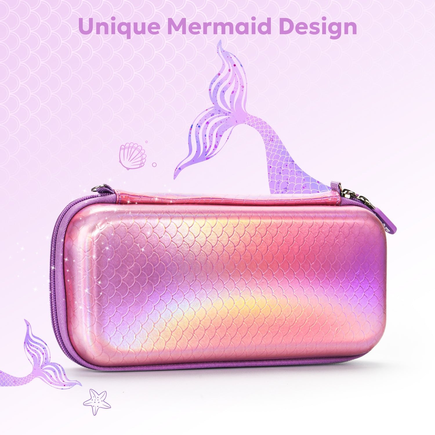 innoAura Nintendo Switch Lite Case, Mermaid Case for NS Switch