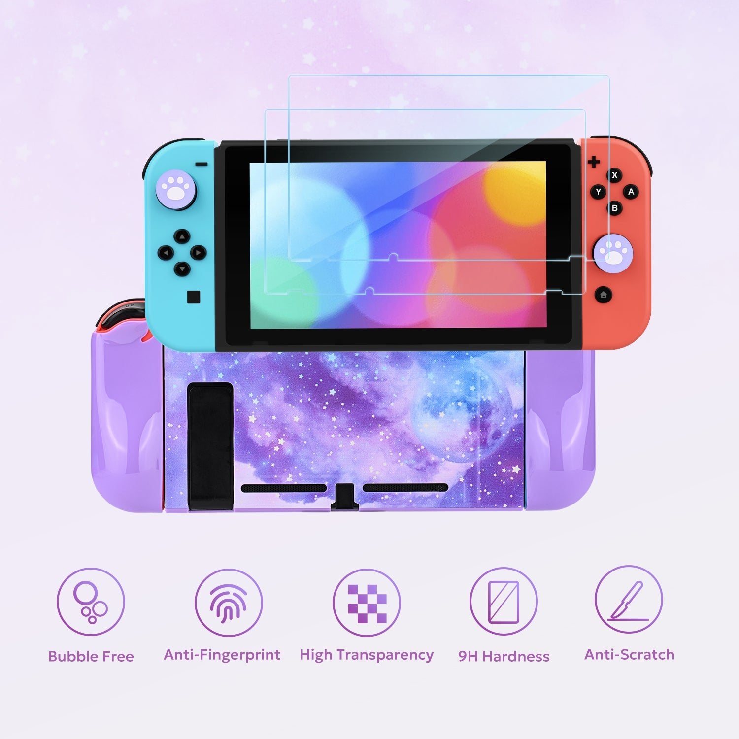 innoAura Galaxy Switch Carrying Case, Switch Case for NS Switch