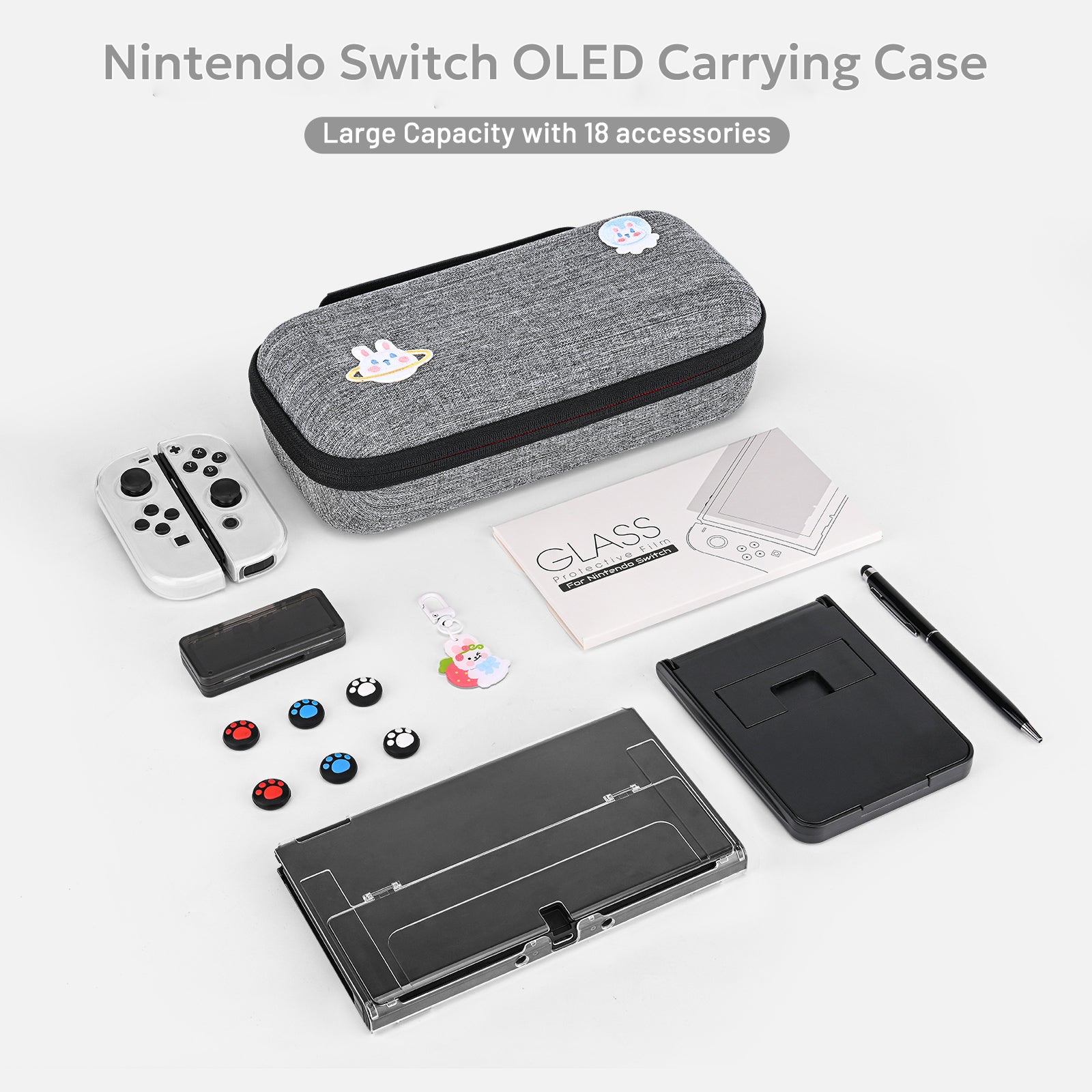 innoAura OLED Hard Case Carrying Case for Nintendo Switch OLED