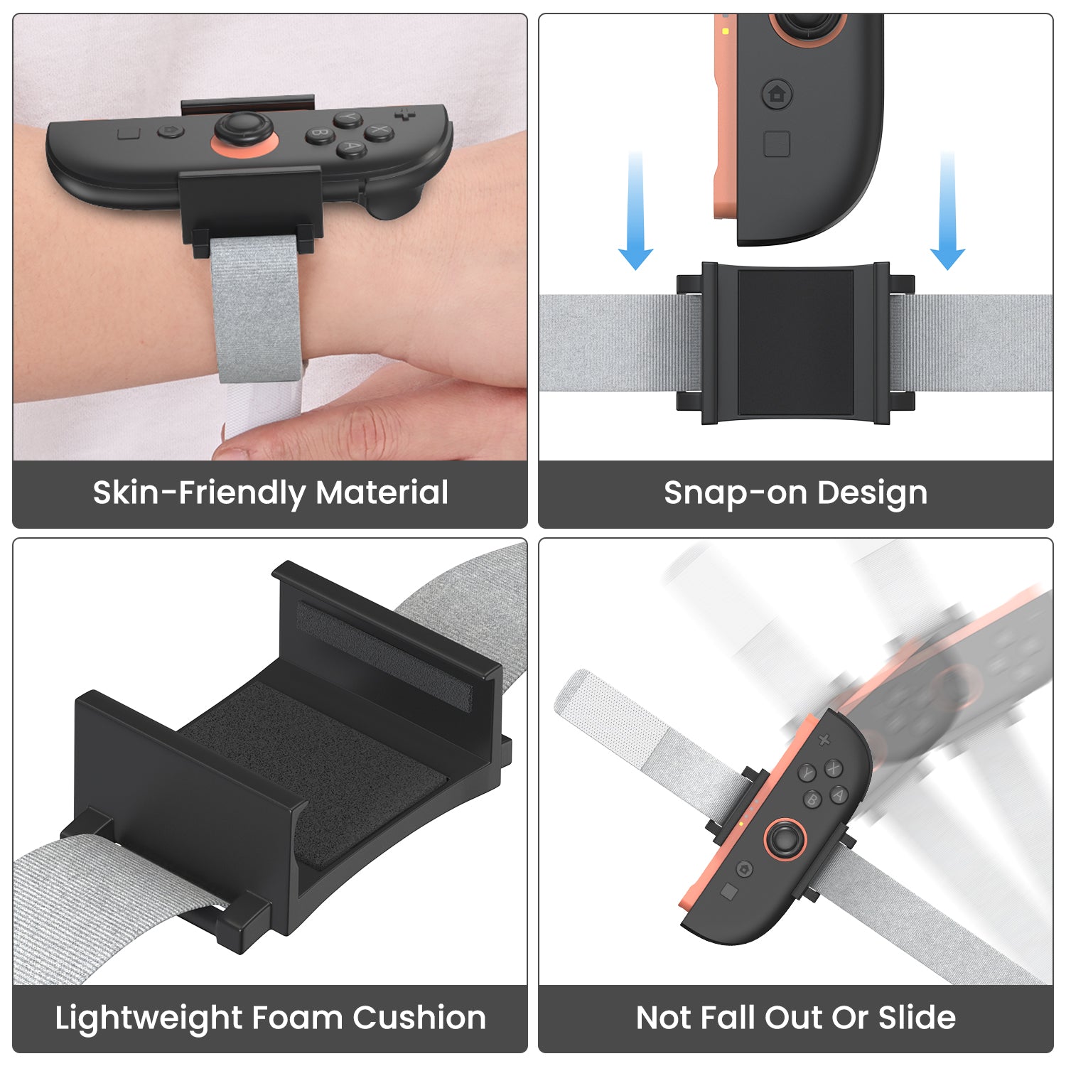 innoAura 6 in 1 Accessories Bundle for Switch 2 (2025, Black）