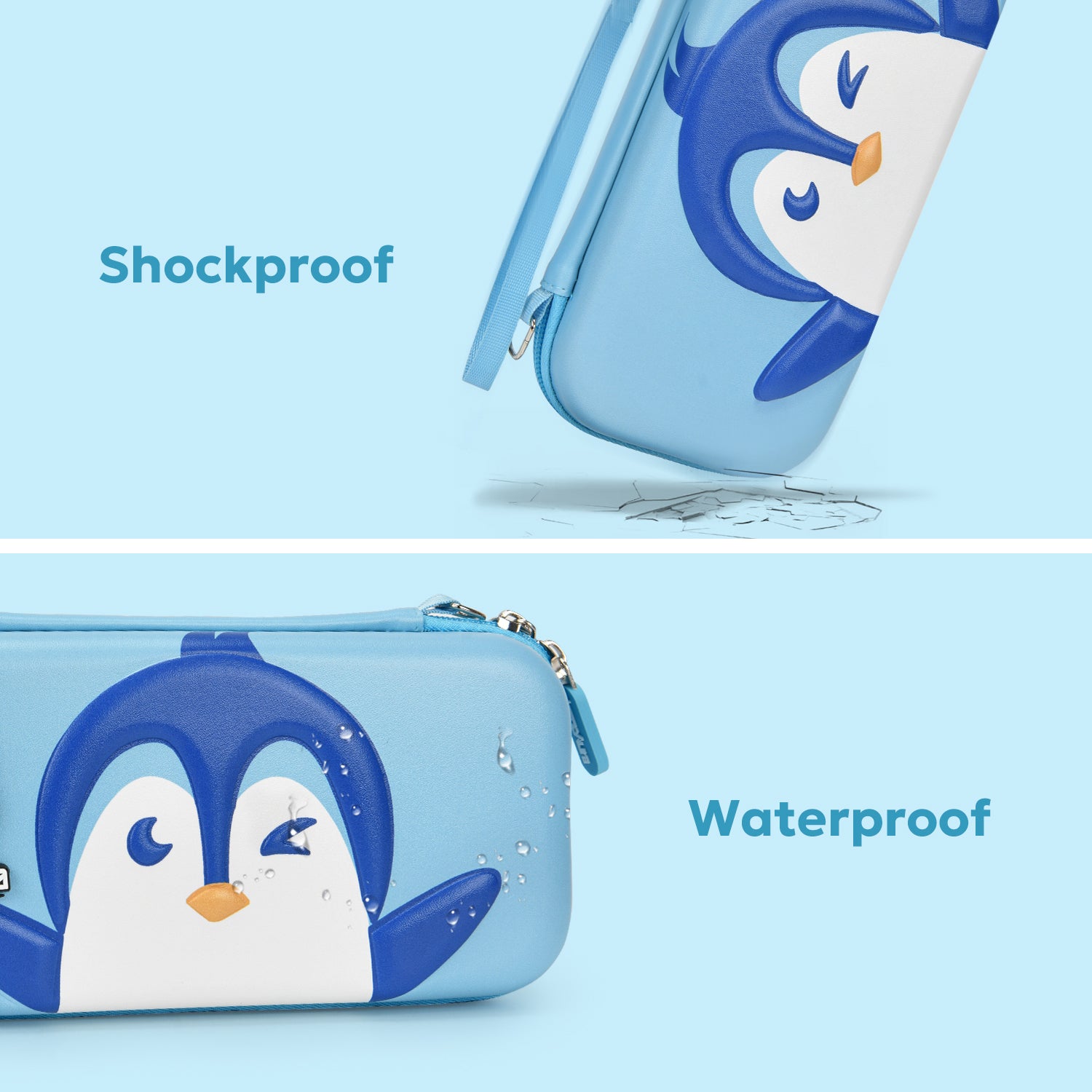 innoAura Penguin Cute Case for Switch Lite, Switch Lite Protective Case