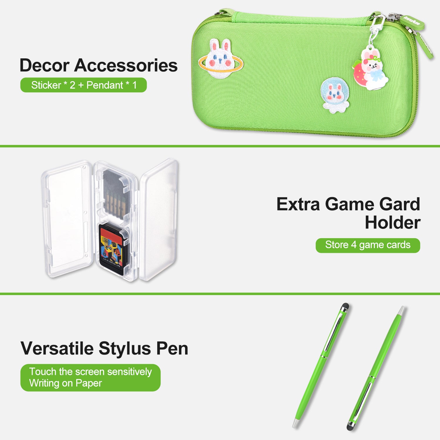 innoAura Switch Lite Bundle, Protective Case for Switch Lite
