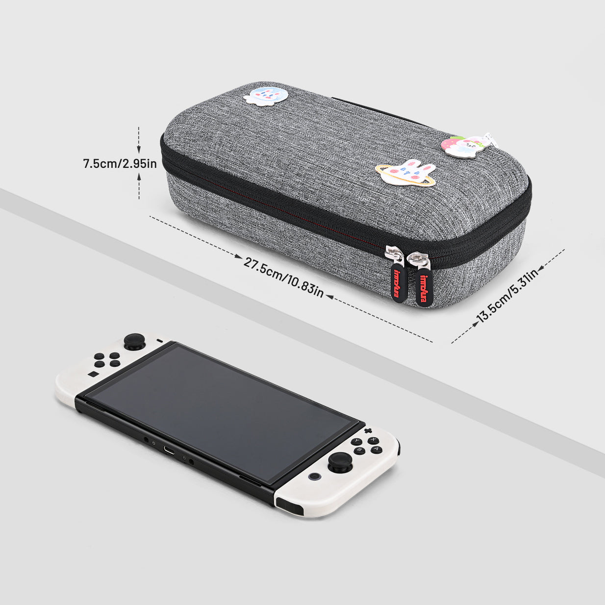 innoAura 18 Accessories OLED Hard Case Carrying Case for Nintendo Switch OLED