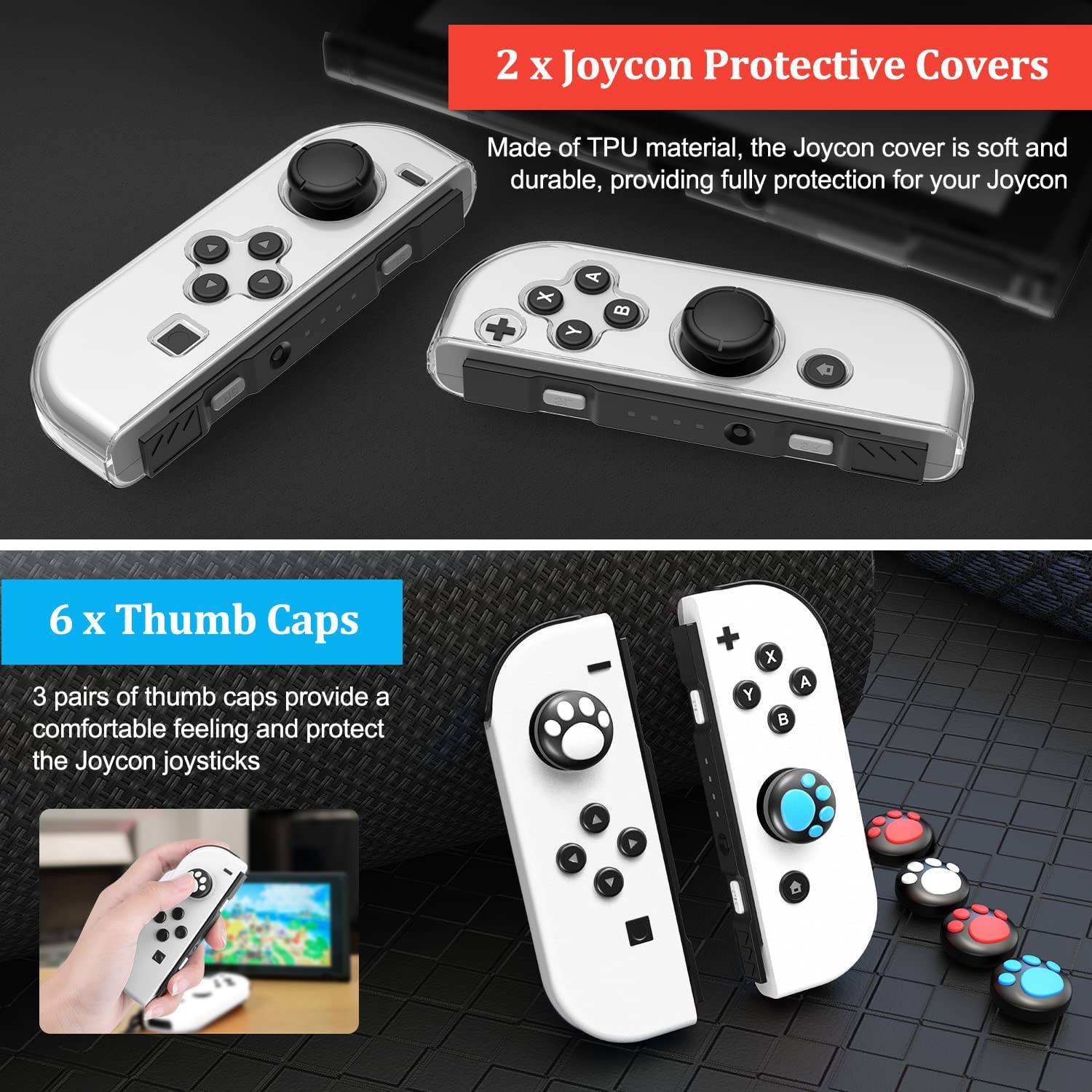 innoAura Hard Carrying Case for Switch OLED with 20 Accessories
