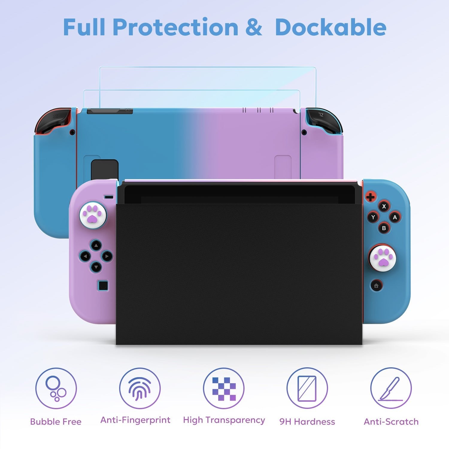 innoAura Nintendo Switch Carrying Case, Gradient Hot Protective Case