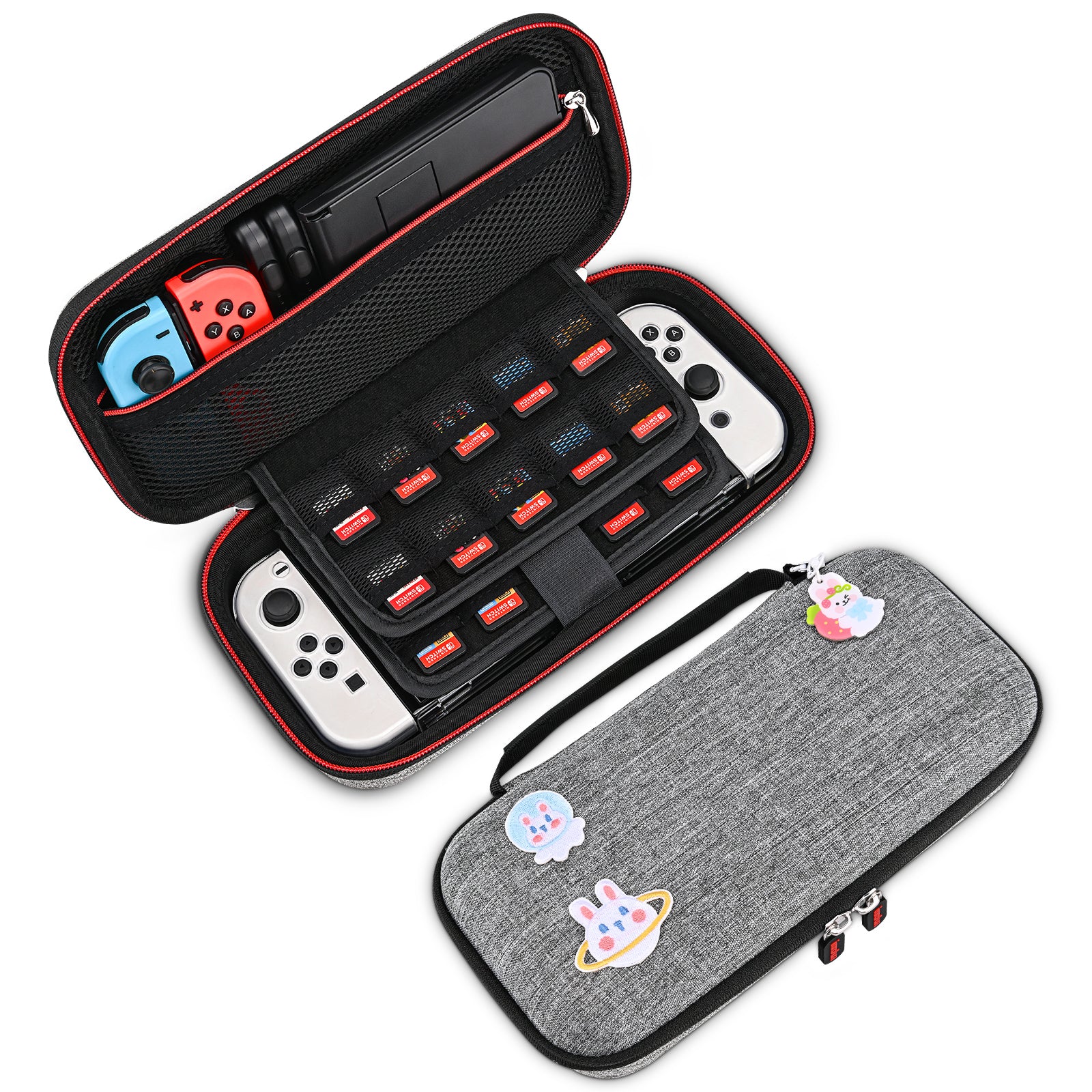 innoAura 18 Accessories, OLED Carrying Case for Nintendo Switch OLED Travel Case